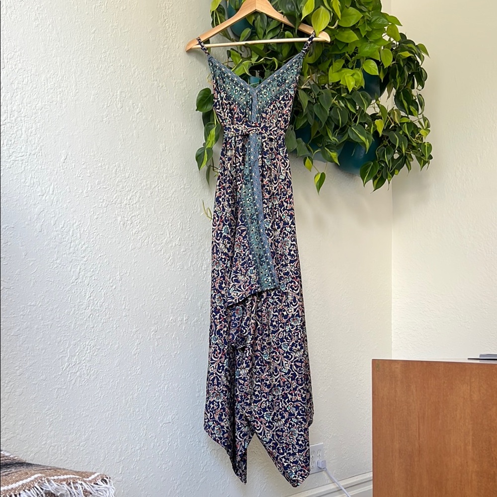 Bohemian Style Jumpsuit with Dress-Like Opening